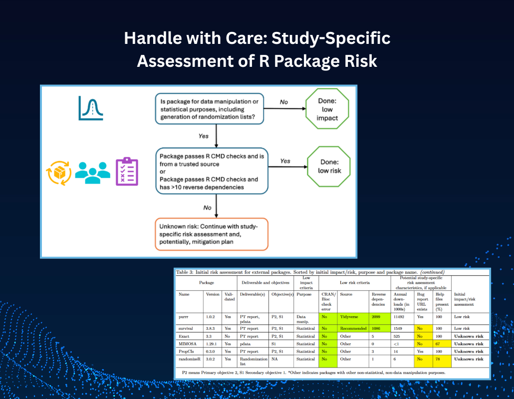 Study-Specific Assessment of R Package Risk at SCHARP